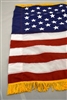 3' x 5'  U.S. Flag Pole Sleeve and Fringe - Nylon