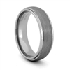 STEEL REVOLTâ„¢  Comfort Fit Domed 7mm Tungsten Carbide Wedding Ring with Satin Finish and High Polish Edges