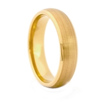 STEEL REVOLTâ„¢ 6mm Gold Plated Tungsten Carbide Wedding Band