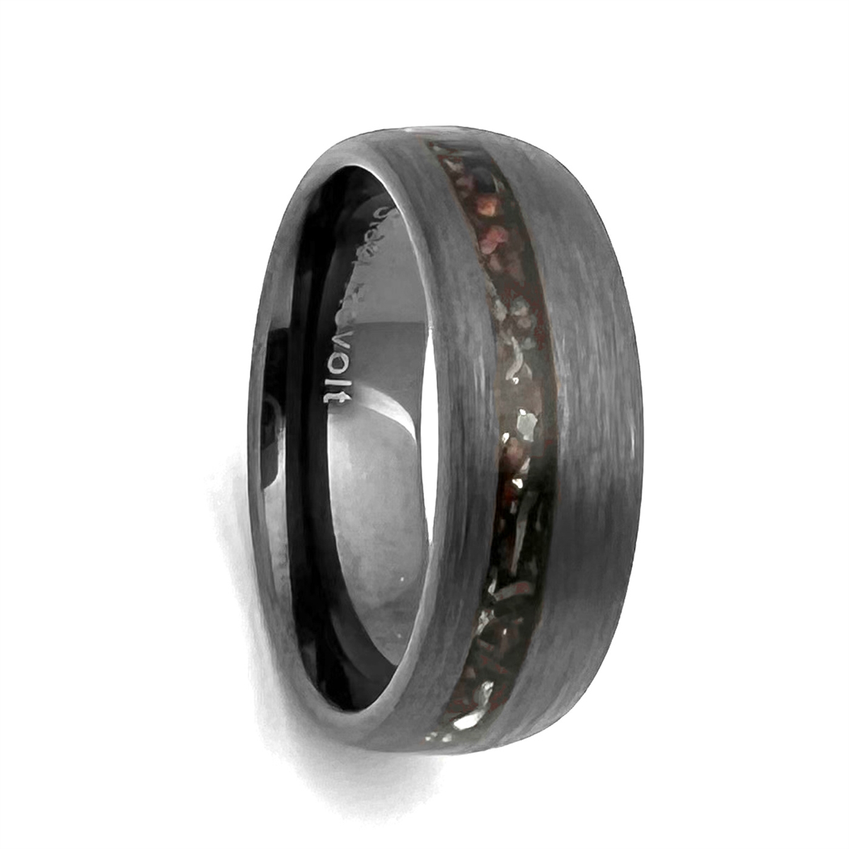 Meteorite and dinosaur sales bone wedding ring