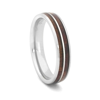 STEEL REVOLTâ„¢ Whiskey - I Do is a Tennessee Whiskey Ring. It is a 4mm comfort fit domed tungsten carbide wedding ring with wood cut from the whiskey barrels once used by the Jack Daniel's Distillery