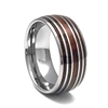 STEEL REVOLTâ„¢ Full Barrel is a Tennessee Whiskey Ring. It is a 10mm comfort fit domed tungsten carbide wedding ring with wood cut from the whiskey barrels once used by the Jack Daniel's Distillery