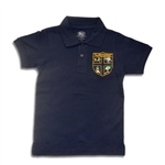 UNISEX ADULT SHORT SLEEVE NAVY POLO