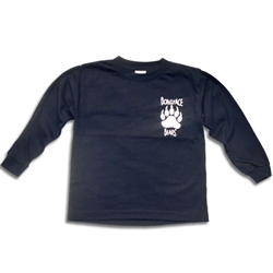 UNISEX ADULT LONG SLEEVE NAVY T-SHIRT