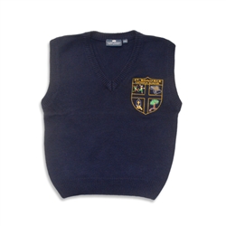 UNISEX YOUTH NAVY V-NECK VEST