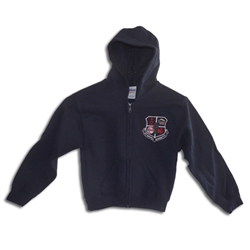 UNISEX ADULT NAVY FULL ZIP HOODIE