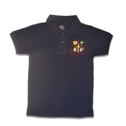 UNISEX ADULT SHORT SLEEVE NAVY POLO