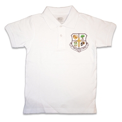 UNISEX ADULT SHORT SLEEVE WHITE POLO