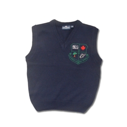 UNISEX ADULT NAVY V-NECK VEST