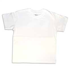 UNISEX ADULT SHORT SLEEVE WHITE T-SHIRT