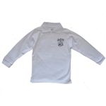 UNISEX ADULT LONG SLEEVE WHITE POLO