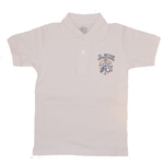 UNISEX ADULT SHORT SLEEVE WHITE POLO