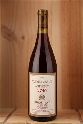 2016 Whitcraft Winery Pence Ranch Mt Eden Clone Pinot Noir