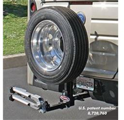 Roadmaster 195226-S Spare Tire Carrier for Your Motorhome w/ 2" Receiver Opening - 2" Hitches