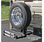 Roadmaster 195225-4 Spare Tire Carrier for Your Motorhome w/ 2" Receiver Opening - 2" Hitches