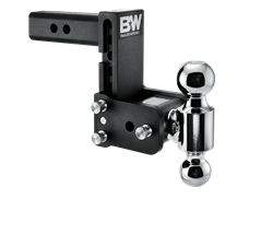 B&W Trailer Hitches Tow & Stow 2 INCH Adjustable Height and Multiple Ball Sizes TS10037B