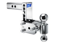 B&W Trailer Hitches Tow & Stow 2 INCH Adjustable Height and Multiple Ball Sizes TS10037C