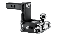 B&W Trailer Hitches Tow & Stow 2 INCH Adjustable Height and Multiple Ball Sizes TS10048B