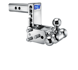 B&W Trailer Hitches Tow & Stow 2 INCH Adjustable Height and Multiple Ball Sizes TS10048C
