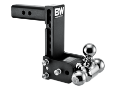 B&W Trailer Hitches Tow & Stow 2 INCH Adjustable Height and Multiple Ball Sizes TS10049B