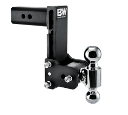 B&W Trailer Hitches Tow & Stow 2 1/2 INCH Adjustable Height and Multiple Ball Sizes TS20040B