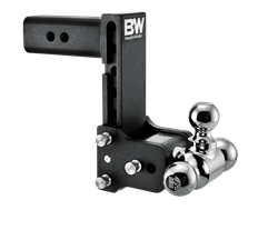 B&W Trailer Hitches Tow & Stow 2 1/2 INCH Adjustable Height and Multiple Ball Sizes TS20049B
