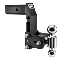 B&W Trailer Hitches Tow & Stow 2 1/2 Inch Multi-Pro Dual Ball Adjustable Height and Multiple Ball Sizes TS20066BMP