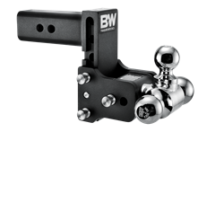 B&W Trailer Hitches Tow & Stow 3 INCH Adjustable Height and Multiple Ball Sizes TS30048B