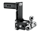 B&W Trailer Hitches Tow & Stow 3 INCH Adjustable Height and Multiple Ball Sizes TS30049B