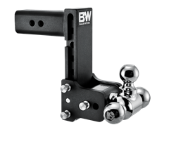 B&W Trailer Hitches Tow & Stow 3 INCH Adjustable Height and Multiple Ball Sizes TS30049B