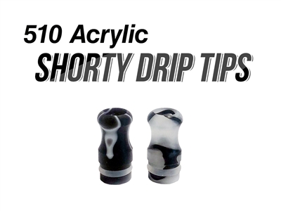 510 Acrylic Shorty Drip Tips