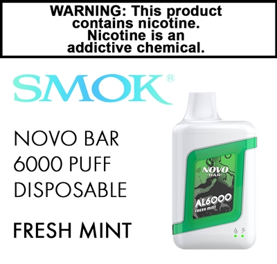 SMOK Novo Bar Disposable Fresh Mint 50mg