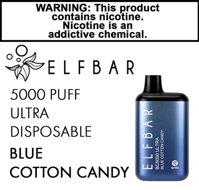 Elfbar Ultra Disposable Blue Cotton Candy 50mg