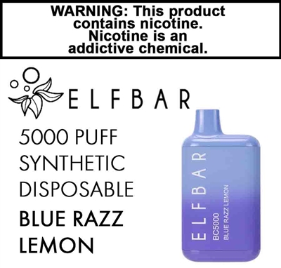 Elfbar Synthetic Disposable Blue Razz Lemon 50mg