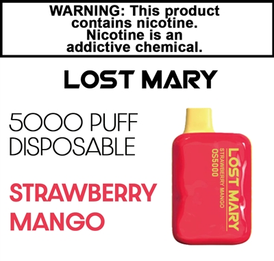 Lost Mary 5000 Puff Disposable Strawberry Mango 50mg