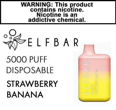 Elfbar Disposable Strawberry Banana 50mg
