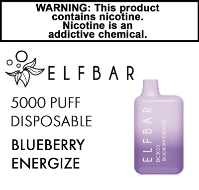 Elfbar Disposable Blueberry Energize 50mg