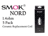 Smok Nord 1.4oHm Ceramic Coils 5 Pack