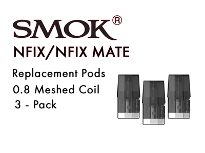 Smok NFIX Meshed 0.8ohm Pods 3 Pack