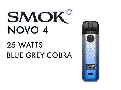 SMOK Novo 4 Kit Blue Grey Cobra