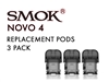 SMOK Novo 4 Replacement Pods 3 Pack