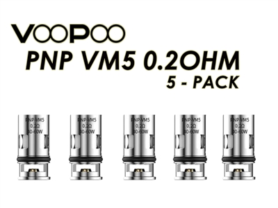 VooPoo PnP - VM5 replacement coils 0.2ohm - 5 Pack