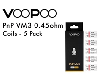 VooPoo PnP VM3 Coils 0.45ohm 5 Pack