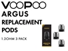 VooPoo Argus Replacement Pod 1.2 ohm 3 Pack