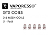 Vaporesso GTX Coil 5 Pack 0.6ohm Mesh