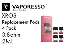 Vaporesso XROS Pods 0.8ohm 4 Pack