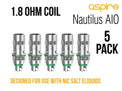 Nautilus Nicotine Salt Replacement Coils 1.8ohm