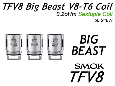 Smok TFV8 Big Beast Coils - V8T6