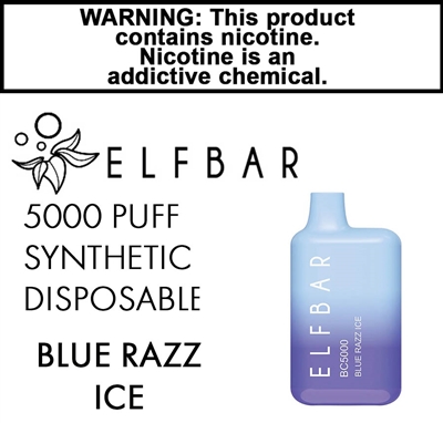 Elfbar Synthetic Disposable Blue Razz Ice 50mg