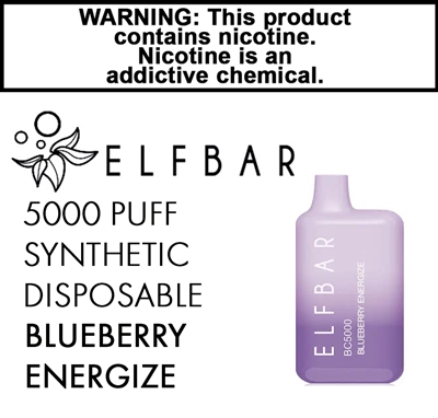 Elfbar Synthetic Disposable Blueberry Energize 50mg